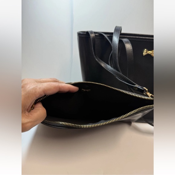 Ted Baker Anaiya Micro Bow Small Shopper Black Tote  NWOT Ted Baker Anaiya Micro Bow Shopper Black Tote & Matching Wristlet Pouch